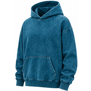 Sudadera con Capucha Vintage Lavada al Ácido al por Mayor para Hombre y Mujer, Unisex, de Forro Polar Grueso, Estilo Urbano, Fabricante de Ropa con Marca Personalizada - Product Image 6