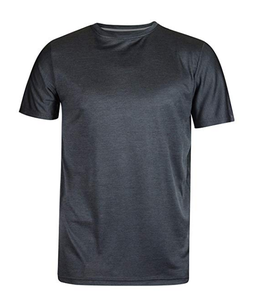 T-shirt personnalisé à col rond et manches courtes pour homme, motif lettres, en polyester/coton peigné, écologique, impression de logo en gros - Product Image 1