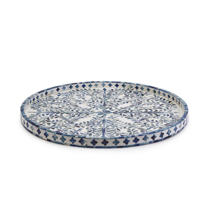 Plateau en os incrusté fait main, écologique, pour centre de table et accessoires de chambre d'hôtel, disponible à la vente - Product Image 5
