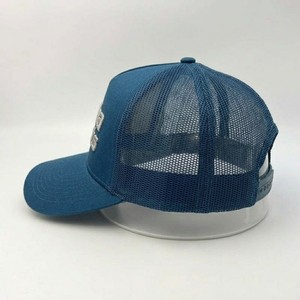 MEYBA SPORTS Premium <b>Navy</b> Blue Mesh Trucker <b>Hat</b> Embroidered Logo Adjustable Snapback Unisex Casual Streetwear - Product Image 2