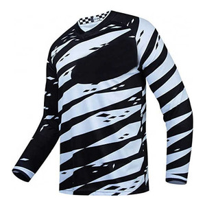 Maillot de motocross personnalisé en maille 100% polyester pour adultes, taille XL, pour VTT, MX, cyclisme, course moto, course automobile - Product Image 1
