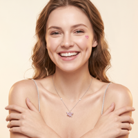 Collier tendance avec pendentif Cœur Rose Planète Saturne en laiton, zircon cubique délicat, bijou céleste étoilé, cadeau pour femme