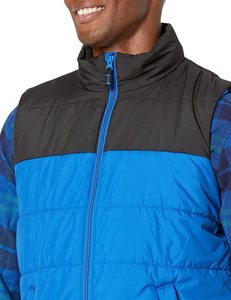Hot Selling Men Puffer Gilets Winter Outdoor Casual Fashion Wear Lightweight Color Block Puffer Vest Waistcoat Gilet - Product Image 3