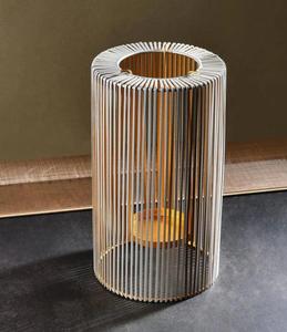 Cylindrical <b>Brass</b> <b>Lantern</b> Candle Holder Heat Resistant Home Decoration Modern Design - Product Image 3