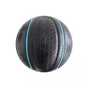 Balones Slam Negros con Patrón, de Goma Texturizada, Rellenos de Arena, Núcleo Denso, Superficie Antirrebote, Balones Slam de Alto Impacto - Product Image 4