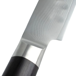 Cuchillo de trinchar hueco de 9 pulgadas de acero de Damasco con mango de madera Pakka para jamón asado, pavo y pechuga - Product Image 5