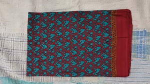 Handmade Ajrakh Print Modal Silk Saree Natural Vegetable <b>Dyes</b> Traditional Block Pattern Heavy Weight Silk Saree for Ladies - Product Image 4