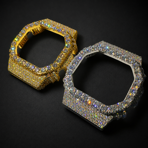 Bisel de Lujo para Smartwatch con Diamantes – Marcos Protectores Completos en Oro y Plata con Pavé - Product Image 2
