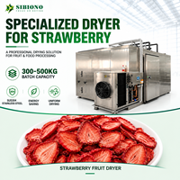 Séchoir alimentaire industriel automatique à pompe à chaleur 400-600 kg, déshydrateur de fruits et fraises en SUS304 pour la transformation alimentaire et les herbes