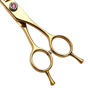 Custom Logo 6.5-inch Professional Japanese Steel Curved Thinning Shears for Hair Dressing <b>Dogs</b> Cats Pet Grooming - Product Image 4