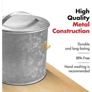 Caja de Almacenamiento de Hierro para el Hogar y la Cocina, Recipiente Metálico Galvanizado para Detergente, al Precio Más Bajo - Product Image 3