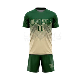 Uniforme de football personnalisé par sublimation, conçu avec un tissu en polyester léger, respirant, durable, coutures flexibles, coupe ajustée pour le match - Product Image 2
