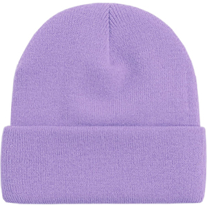 Bonnets en tricot bleu et violet personnalisés, bonnets chauds d'hiver pour hommes et femmes, bonnets doux et légers - Product Image 4