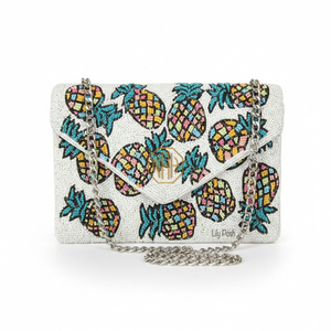 Handmade <b>Vintage</b> Bohemian Beaded Geometric Pattern Shoulder <b>Bag</b> Durable Embroidered Womens <b>Clutch</b> Satin Lining Magnetic Makeup - Product Image 6
