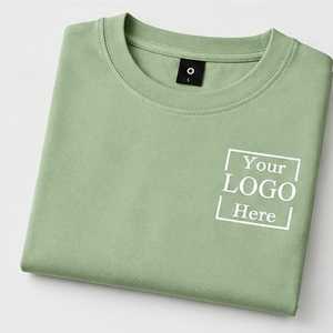 เสื้อยืดแขนสั้นสีเขียวสำหรับผู้ชาย พิมพ์ลายโลโก้ คอกลม ผ้าคอตตอนเจอร์ซีย์ ทรงปกติ ระบายอากาศได้ดี - Product Image 2