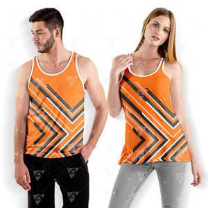 เสื้อกล้ามผู้ชาย โพลีเอสเตอร์/คอตตอน ระบายอากาศดี เป็นมิตรกับสิ่งแวดล้อม คอกลม พิมพ์ลาย สำหรับออกกำลังกาย ลดราคา - Product Image 1