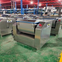 Mélangeur à pâte horizontal industriel commercial en acier inoxydable pour pain, capacité de 15 kg à 100 kg de farine