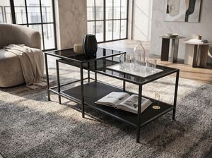 Table d'appoint en métal pour appartement, table basse en métal pour salon, table console - Product Image 5