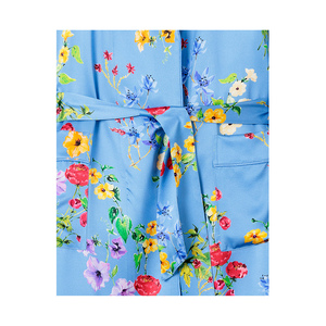 Bata de satén 100% seda para mujer, cómoda, con cuello en V, cinturón de borlas con lazo, bordado personalizado, ropa de dormir suave para verano, nueva llegada - Product Image 4