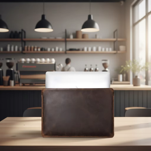Genuine Leather Modern Sling <b>Laptop</b> <b>Sleeve</b> Protective Case for Work Business Travel LS-0276 - Product Image 1