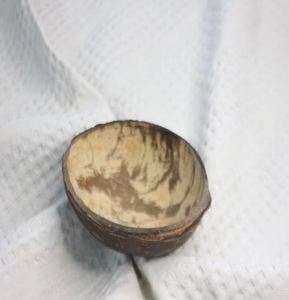 <b>Coconut</b> Shell Dessert Dish for Artisan Food Presentation Eco <b>Coconut</b> Shell Bowl for Ice Cream And Sweet Treats At Bulk Price - Product Image 1