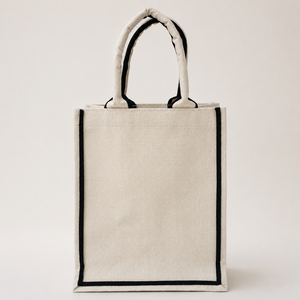 Bolsa de Mano Promocional de Lona de Algodón Laminada en PP de 8 Oz, 21x26.5x15.5cm, Bolsa de Compras con Logotipo Personalizado, Venta al Por Mayor, OEM, ODM, Marca Privada, B2B - Product Image 4