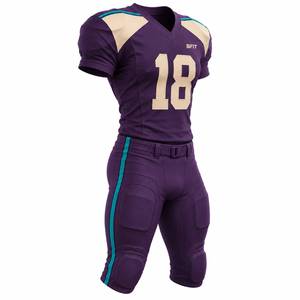 Premium Custom American Football Jersey and <b>Pants</b> Set for Men’s Teams <b>Padded</b> Breathable Fitted Men's Uniform - Product Image 2