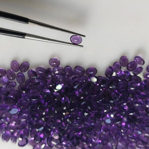 Ametista Africana Natural Púrpura, Corte Ovalado de 4x3MM, Gema Suelta de la Mejor Calidad, Gemas Red Mountain para Joyería - Product Image 4