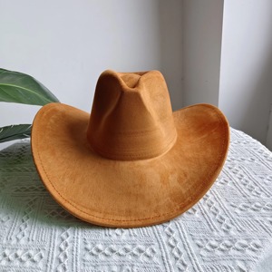 Sombrero de Vaquero de Gamuza Personalizado, Nuevo Sombrero para Hombre y Mujer, Estilo Casual para Fiesta, Sombrero de Vaquero de Ala Ancha - Product Image 4