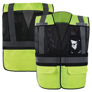 Chaleco de Seguridad de Cero Riesgos, Alta Visibilidad, Reflectante, con Múltiples Bolsillos, Tejido de Malla, para Protección Diaria en el Sitio de Trabajo, Transpirable, para Hombre - Product Image 4