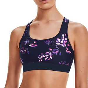 Women's Seamless Breathable Sports Bra Yoga Training Customized Logo Removable <b>Padded</b> Medium Support Lightweight Bra - Product Image 2
