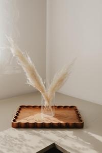 Grande corbeille à monnaie festonnée en bois, d'inspiration vintage, en bois dur sculpté massif, multifonction, pour rangement d'épices |   Cuisine portable - Product Image 2