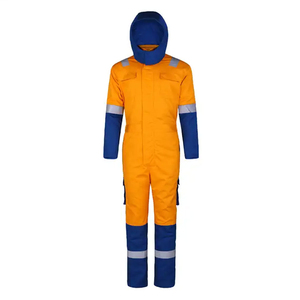 Combinaison de travail réfléchissante, uniforme ignifuge, combinaison de sécurité résistante au feu 800C, anti-chaleur, respirante, manches en polyester - Product Image 2