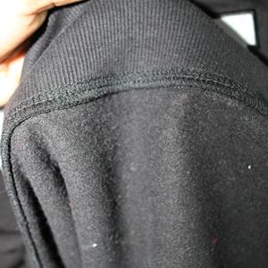 Sweat-shirt à col montant TAYLOR BLACK 100% BLANC avec broderie appliquée, col large, URBAN PRODUCTIONS - Product Image 5