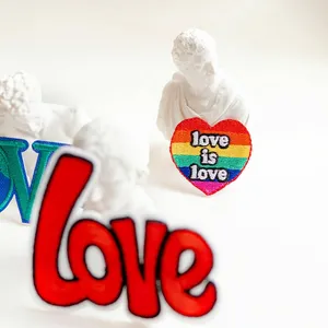 Low MOQ Embroidery <b>Patches</b> 3d Customize Hat Heat Press Velcro Mixed Colors Loop and Hook Flag <b>Patches</b> for Clothes Hats Bags Felt - Product Image 2