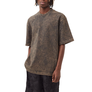 T-shirts décontractés pour hommes, nouvelle collection été, 300g, haute qualité, imprimé dégradé, col rond, manches courtes - Product Image 2