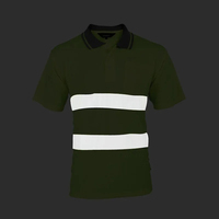 Camiseta Polo Unisex Reflectante de Alta Visibilidad Clase 2, Impermeable, Transpirable, de Poliéster de Secado Rápido, Personalizable, de Dos Tonos, para Trabajo