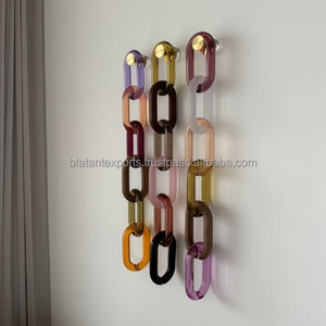 Chaînes murales décoratives en résine transparente colorée pour projets DIY, séparateur de pièce moderne et écologique - Blatant Exports - Product Image 1