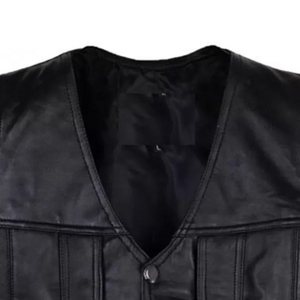 Chaleco de Motociclista de Cuero Genuino para Hombre, Estilo Nuevo, Impermeable, Cortavientos, Transpirable, Reversible, Vintage, Cálido para Invierno, Sin Mangas - Product Image 3