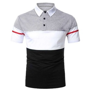 Custom Logo Latest Design <b>3</b> Panel Casual Polo Shirts For Men High Quality Cotton/Polyester Standard Size Polo Collar T-Shirts - Product Image 2