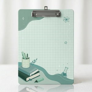 Waterproof A4 PVC Clipboard Writing Pad Holder with Strong Metal Clip and Digital <b>Printing</b> for Daily Office Use - Product Image 4