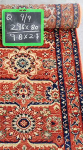 Persian Style Hand Knotted Wool Polyester Area Rug Rectangle Medallion Pattern <b>Red</b> Blue Cream Living Room Decor - Product Image 3