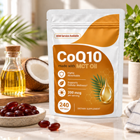 Capsules de CoQ10 Ubiquinone OEM en gélules molles, Complément Alimentaire à Base de Plantes, Nutrition Quotidienne, Marque Privée