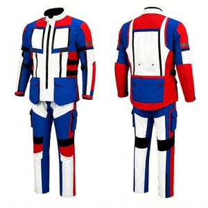 Traje de motocicleta de 3 capas para hombre, impermeable, de poliéster, protección para todas las estaciones, multicapa, para carreras de motocicleta - Product Image 3