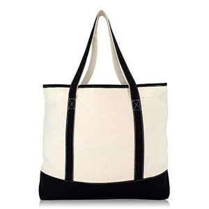 Sac de courses en toile surdimensionné avec fermeture éclair, sac de plage, sac de voyage, sac utilitaire avec poche extérieure - Product Image 1