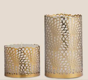 Candelabro de Metal Grabado a Mano, Decorativo, Estilo Antiguo, para Decoración del Hogar y Mesa - Product Image 2