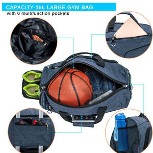 Sac de sport de qualité supérieure avec compartiment à chaussures indépendant pour les voyages, les entraînements et les activités sportives quotidiennes - Product Image 5
