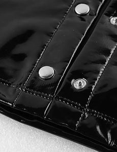 Men's Faux Leather Leather Mens Gym Cotton Tank <b>Tops</b> Activewear Eco-Friendly Quick Dry Men's High Quality - Product Image 5