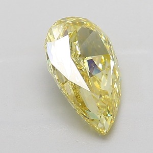 Diamante Cultivado en Laboratorio de Corte Pera, Color Amarillo Intenso, 3.58 Quilates, Certificado IGI, VS2, Pulido EX, Simetría EX, Piedra Suelta para Joyería Fina - Product Image 2