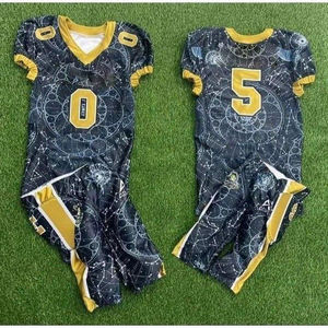 Tenues de football américain personnalisées : Créez vos propres ensembles de maillots de football américain pour jeunes par sublimation - Product Image 6